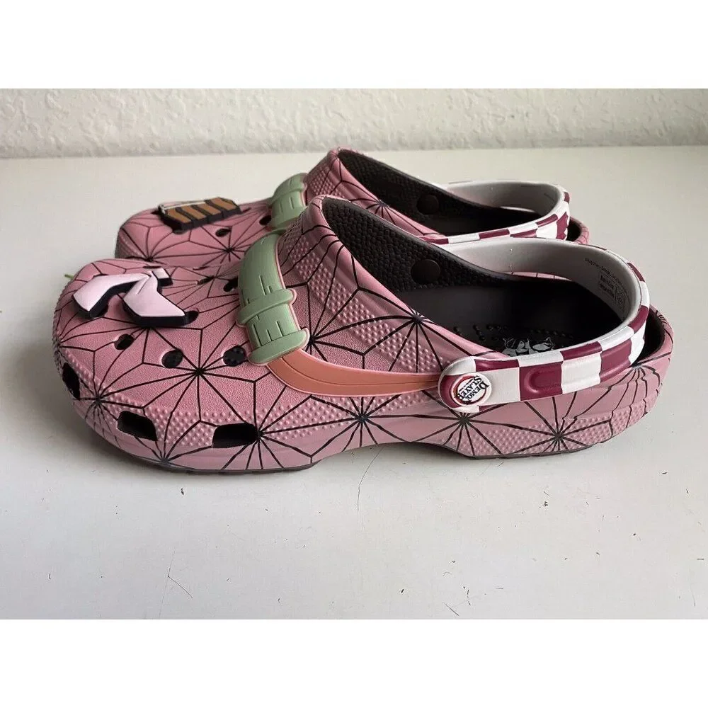 Crocs Demon Slayer Nezuko‎ Pink Anime Classic Clog 209320-206 Men’s Sz 12 NEW